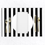 Stripes - Vertical - 1 inch (2.54cm) - Black (#000000) & White (#FFFFFF)