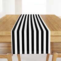 Stripes - Vertical - 1 inch (2.54cm) - Black (#000000) & White (#FFFFFF)