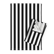 Stripes - Vertical - 1 inch (2.54cm) - Black (#000000) & White (#FFFFFF)