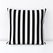 Stripes - Vertical - 1 inch (2.54cm) - Black (#000000) & White (#FFFFFF)