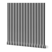 Stripes - Vertical - 1 inch (2.54cm) - Black (#000000) & White (#FFFFFF)