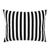 Stripes - Vertical - 1 inch (2.54cm) - Black (#000000) & White (#FFFFFF)