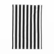 Stripes - Vertical - 1 inch (2.54cm) - Black (#000000) & White (#FFFFFF)