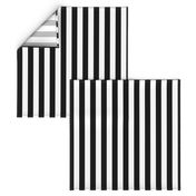 Stripes - Vertical - 1 inch (2.54cm) - Black (#000000) & White (#FFFFFF)