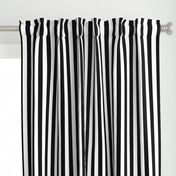 Stripes - Vertical - 1 inch (2.54cm) - Black (#000000) & White (#FFFFFF)