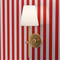 Stripes - Vertical - 1 inch (2.54cm) - Red (#E0201B) & White (#FFFFFF)