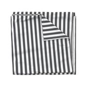 Stripes - Vertical - 1 inch (2.54cm) - Dark Gray (#545559) & White (#FFFFFF)