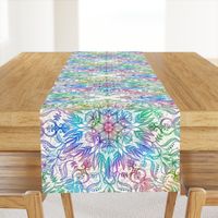 Nature Mandala in Rainbow Hues