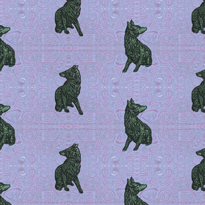 Coyote just in tile - pink paisley jade