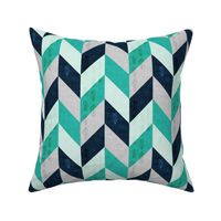 Desert Chevron (Aqua LARGE)