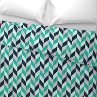 Desert Chevron (Aqua LARGE)