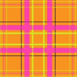 Mad Plaid in Tangerine