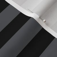 Stripes - Horizontal - 1 inch (2.54cm) - Dark Grey (#545559) & Black (#000000)