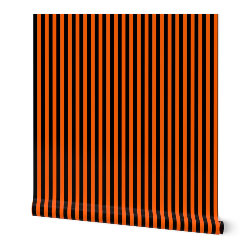 Stripes - Vertical - 1 inch (2.54cm) - Orange  (#FF5F00)