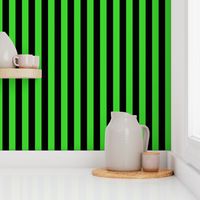 Stripes - Vertical - 1 inch (2.54cm) - Light Green  (#3Ad42d)