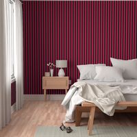 Stripes - Vertical - 1 inch (2.54cm) - Dark Pink (#D30053) & Black (#000000)