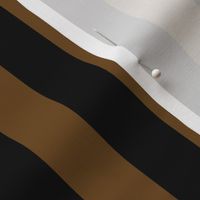 Stripes - Vertical - 1 inch (2.54cm) - Brown (#F9EA62) & Black
