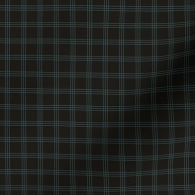 Charcoal-brown checker tartan, 2/3"