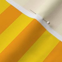 Stripes - Horizontal - 1 inch (2.54cm) - Yellow (#FFD900) & Orange (#FFA300)