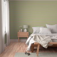 Stripes - Horizontal - 1 inch (2.54cm) - Pale Green (89DA65) and Light Pink (FBA0C6)