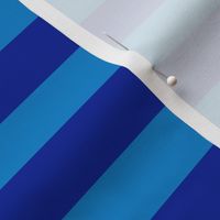 Stripes - Horizontal - 1 inch (2.54cm) - Light Blue (#0081C8) & Dark Blue (#002398)