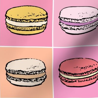 Pop Art Macarons: Retro Macaron Medley