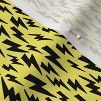 lightning // bolt yellow halloween fabric yellow fabric andrea lauren design andrea lauren fabric