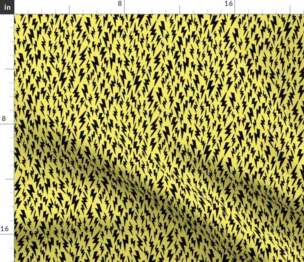 lightning // bolt yellow halloween fabric yellow fabric andrea lauren design andrea lauren fabric