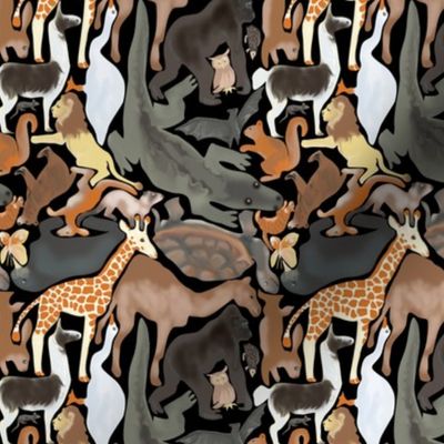 Animal Jigsaw, Natural Colors