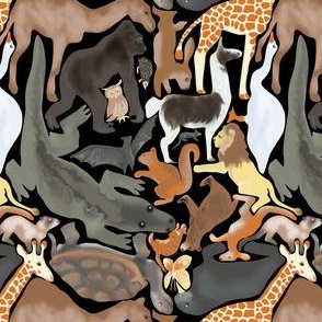 Animal Jigsaw, Natural Colors