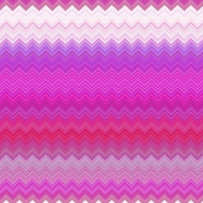 WATERCOLOR PUMPKINS CHEVRONS ZIG ZAG Pink Fushia Harmony