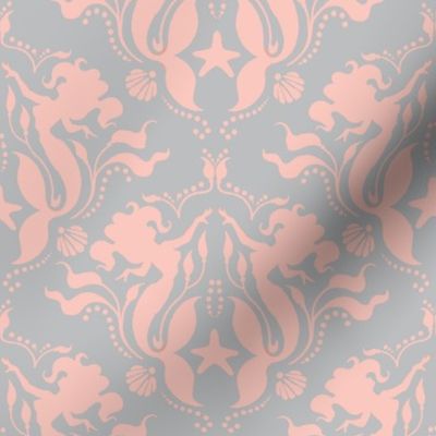 Mermaid Damask - pearl-ch-ch