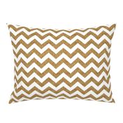 Glitter Chevron Gold