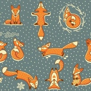 x-mas foxes