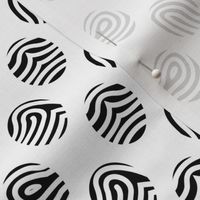 Fingerprints - Black on White