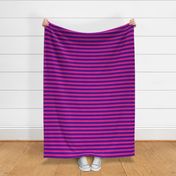 Horizontal Stripes - 1 inch wide - Purple (#4D008A) & Pink (#DD2695)