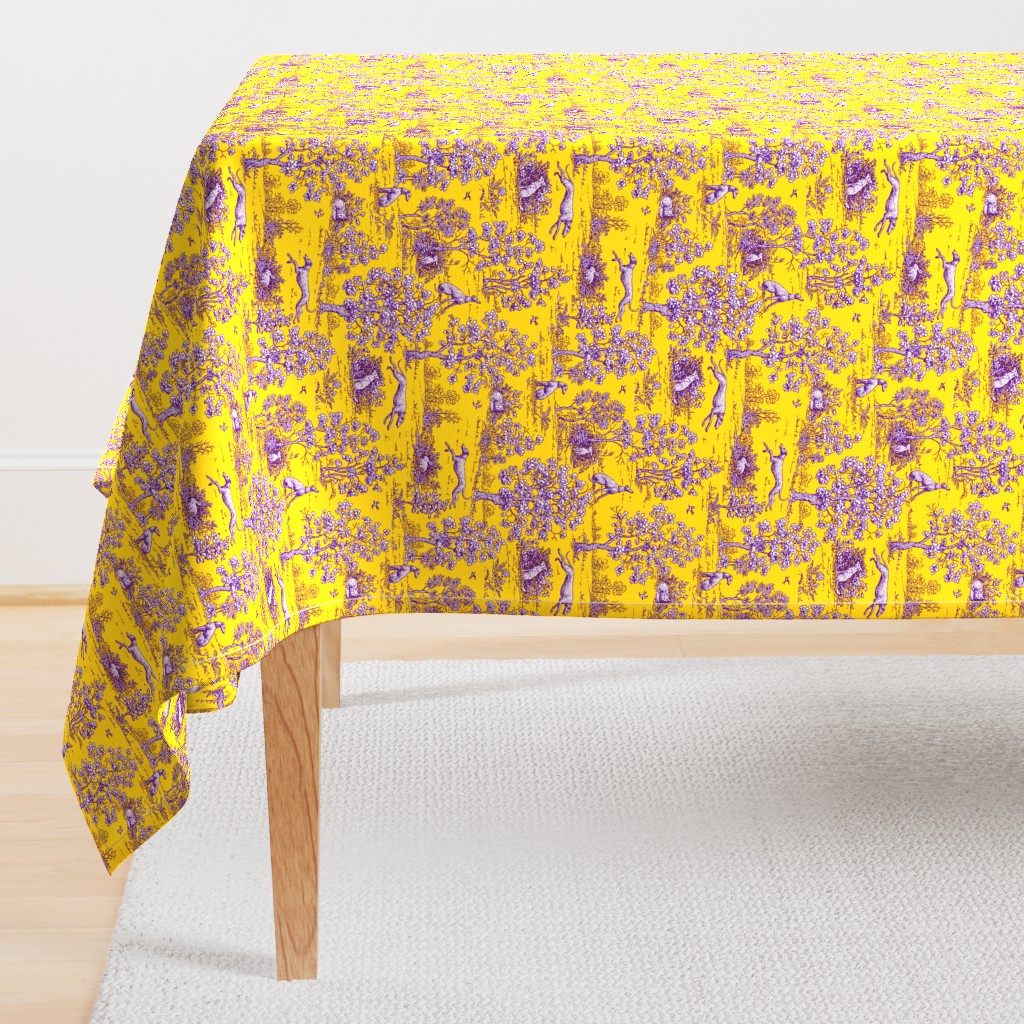 Yellow and Purple Greyhound Toile