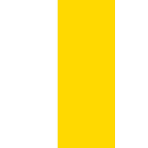 Stripes - Vertical - 7 inch - Yellow (#FFD900) & White (#FFFFFF)