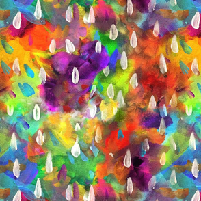 Watercolor Raindrops