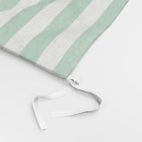 Stripes - Horizontal - 1 inch (2.54cm) - Mid Green (#00813C) & White (#FFFFFF)