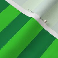 Stripes - Horizontal - 1 inch (2.54cm) - Dark Green (#00813C) & Light Green (#3AD42D)