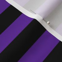 Stripes - Horizontal - 1 inch (2.54cm) - Purple (#5E259B) & Black (#000000)