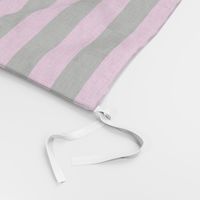 Stripes - Horizontal - 1 inch (2.54cm) - Light Pink (#E95FBE) & Black (#000000)