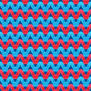 Patriotic Butterfly Chevron