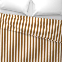 Stripes - Vertical - 1 inch (2.54cm) - Brown (#995E13) & White (#FFFFFF)