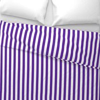 Stripes - Vertical - 1 inch (2.54cm) - Purple (#5E259B) & White (#FFFFFF)