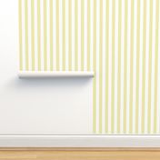 Stripes - Vertical - 1 inch (2.54cm) - Yellow Cream (#F3E3C0) & White (#FFFFFF)