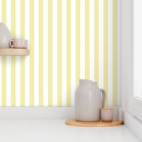Stripes - Vertical - 1 inch (2.54cm) - Yellow Cream (#F3E3C0) & White (#FFFFFF)