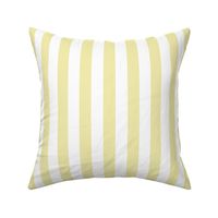 Stripes - Vertical - 1 inch (2.54cm) - Yellow Cream (#F3E3C0) & White (#FFFFFF)