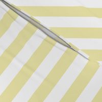 Stripes - Vertical - 1 inch (2.54cm) - Yellow Cream (#F3E3C0) & White (#FFFFFF)